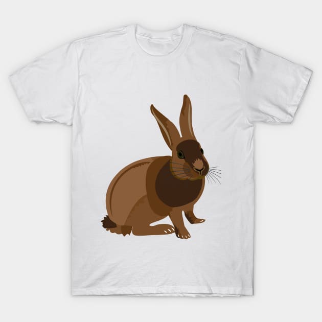 Tortoiseshell Rabbit T-Shirt by Rowanthorn